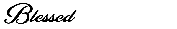 Blessed font preview